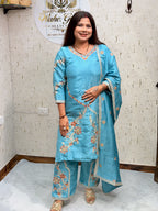 Aarohi 3 Piece Turquoise Blue Suit - aarohi-3-piece-turquoise-blue-suit-suit-23-img-1.webp