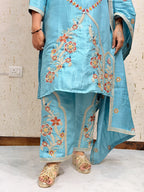 Aarohi 3 Piece Turquoise Blue Suit - aarohi-3-piece-turquoise-blue-suit-suit-23-img-2.webp