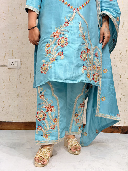 Aarohi 3 Piece Turquoise Blue Suit - aarohi-3-piece-turquoise-blue-suit-suit-23-img-2.webp