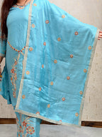 Aarohi 3 Piece Turquoise Blue Suit - aarohi-3-piece-turquoise-blue-suit-suit-23-img-5.webp