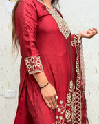 Ishita 3 Piece Maroon Suit - ishita-3-piece-maroon-suit-suit-4-img-4.webp