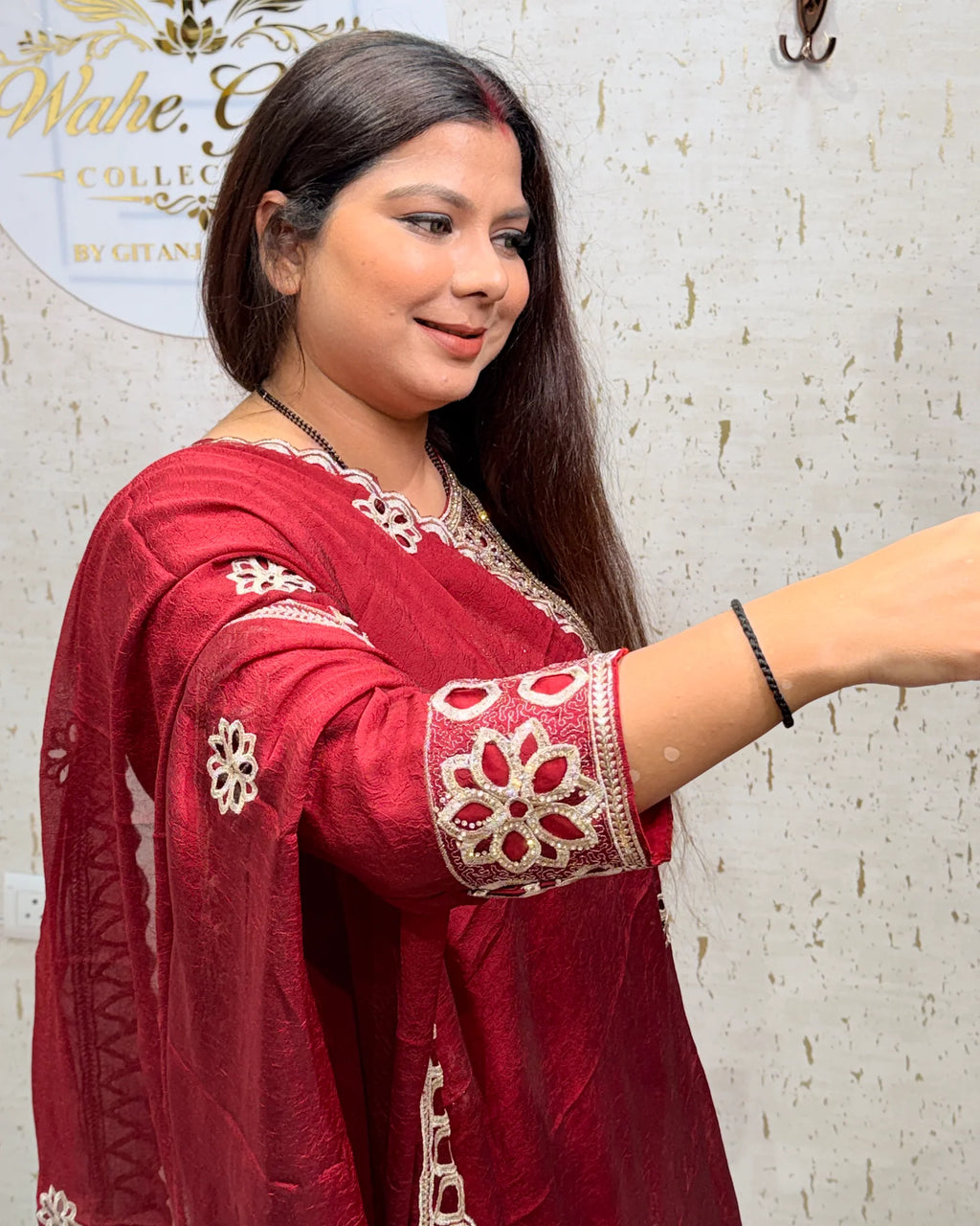 Ishita 3 Piece Maroon Suit - ishita-3-piece-maroon-suit-suit-4-img-5.webp