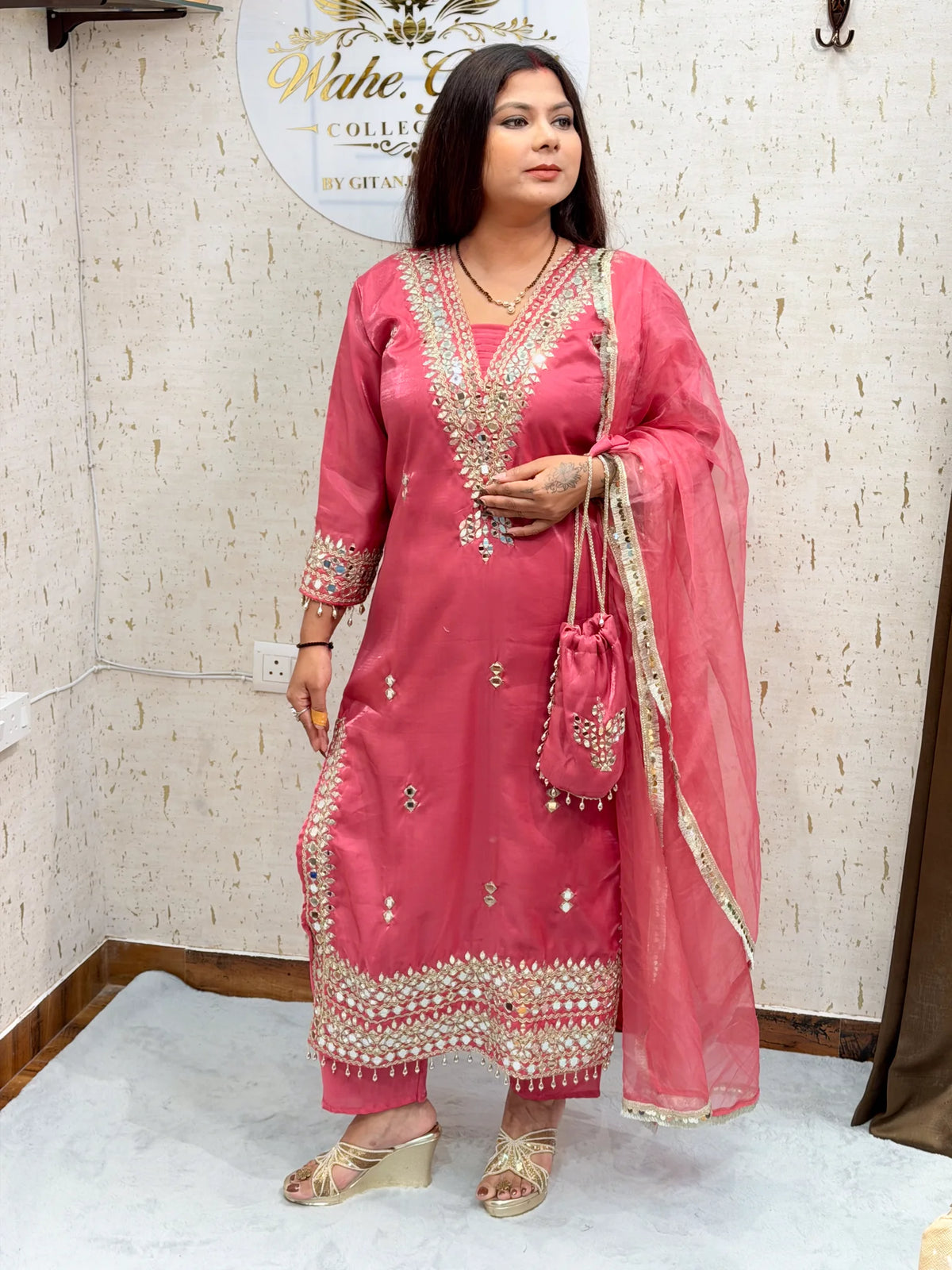 Kritika 3 Piece Rose Pink Suit - kritika-3-piece-rose-pink-suit-suit-11-img-2.webp