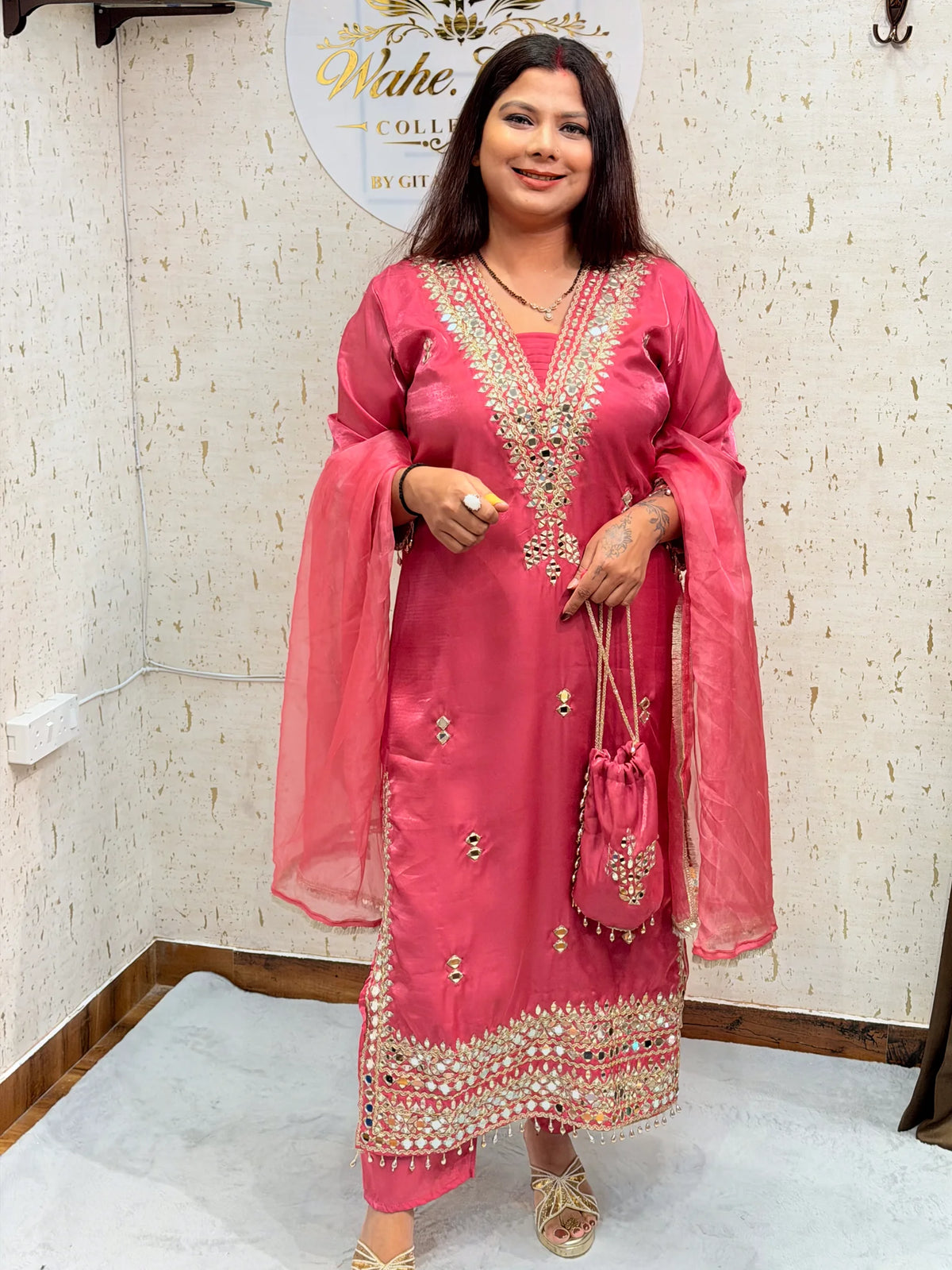 Kritika 3 Piece Rose Pink Suit - kritika-3-piece-rose-pink-suit-suit-11-img-4.webp