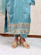 Kritika 3 Piece Turquoise Suit - kritika-3-piece-turquoise-suit-suit-13-img-3.webp