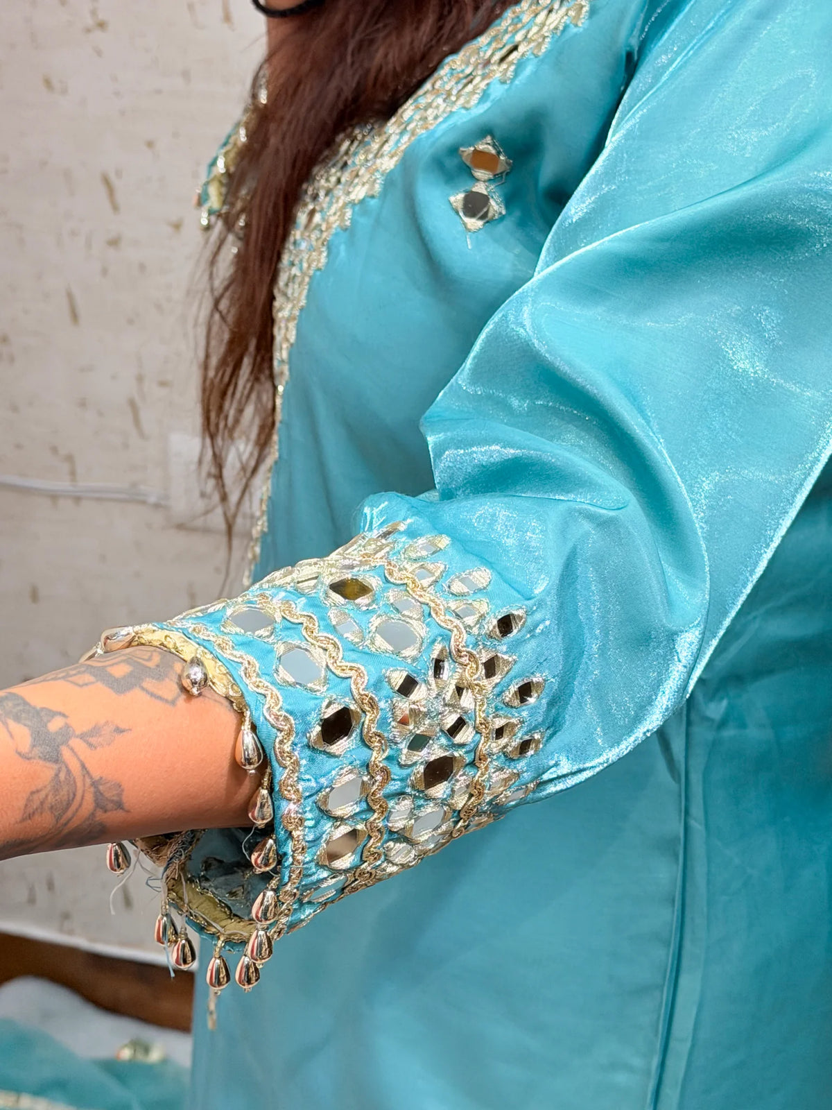 Kritika 3 Piece Turquoise Suit - kritika-3-piece-turquoise-suit-suit-13-img-5.webp