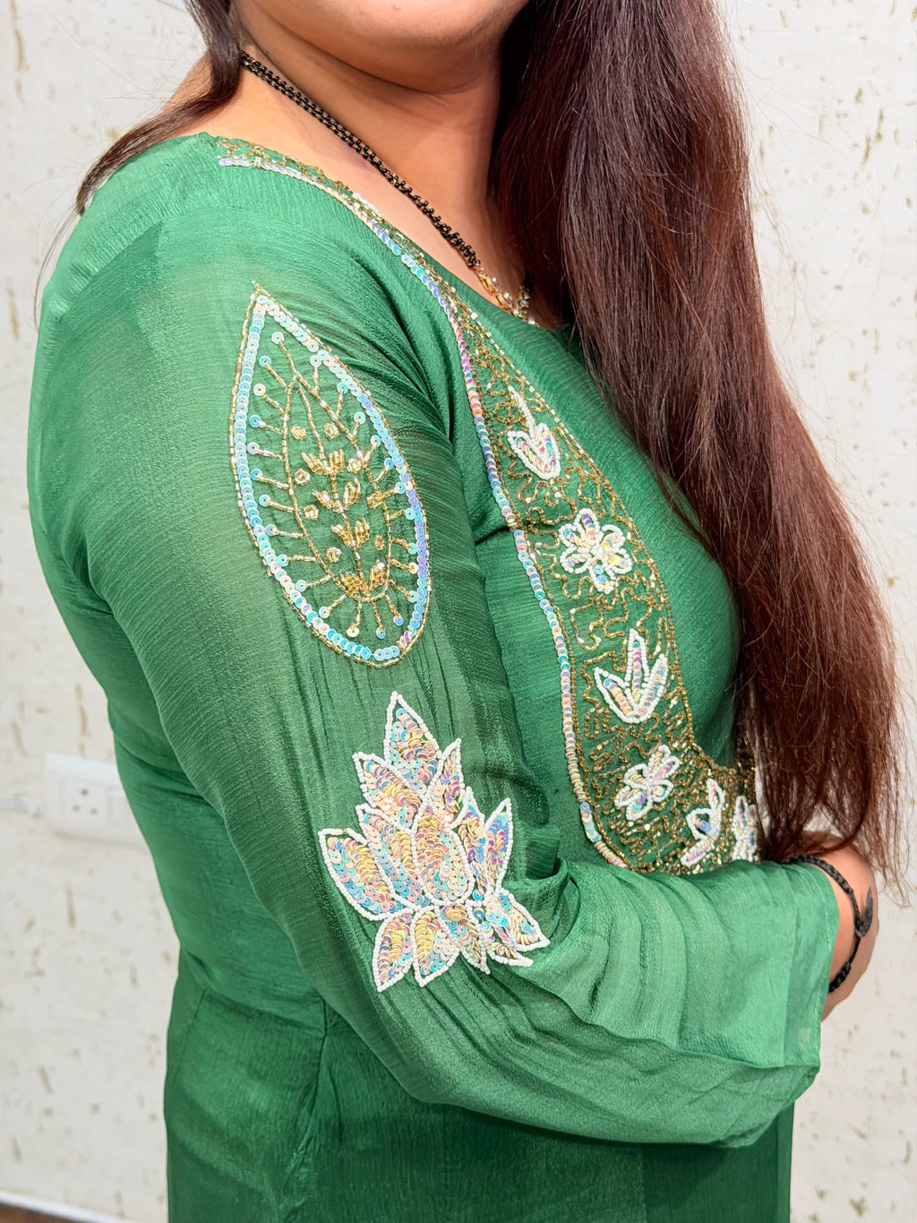 Nandini 3 Piece Emerald Green Suit - nandini-3-piece-emerald-green-suit-suit-10-img-4.webp