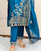 Neha 3 Piece Teal Blue Suit - neha-3-piece-teal-blue-suit-suit-5-img-3.webp