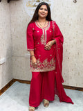 Pooja 3 Piece Rani Pink Suit - pooja-3-piece-rani-pink-suit-suit-8-img-1.webp