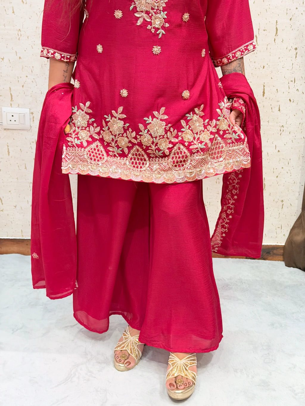 Pooja 3 Piece Rani Pink Suit - pooja-3-piece-rani-pink-suit-suit-8-img-4.webp