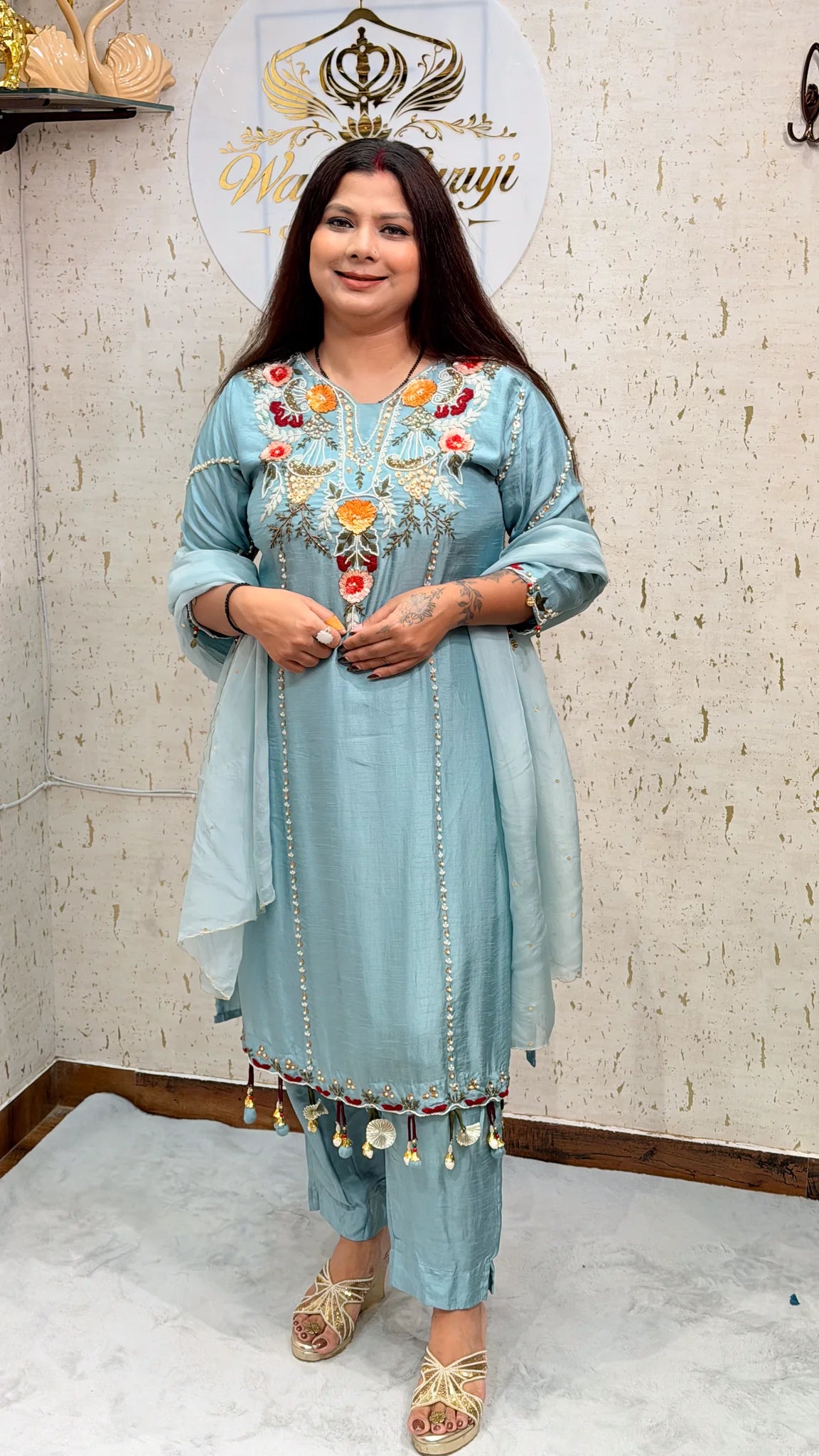 Saanvi 3 Piece Aqua Blue Suit - saanvi-3-piece-aqua-blue-suit-suit-6-img-2.webp