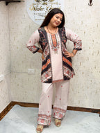 Shivani 3 Piece Peach Floral Suit - shivani-3-piece-peach-floral-suit-suit-20-img-4.webp